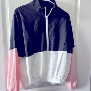 Crop windbreaker jacket